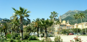 Menton, France, from the Sea