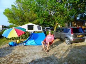 Our Lovely Blue Over-Night Pop Up Tent
